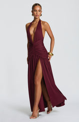 Melania Maxi Dress - Cherry Lacquer Dress Babyboo Fashion Premium Exclusive Design