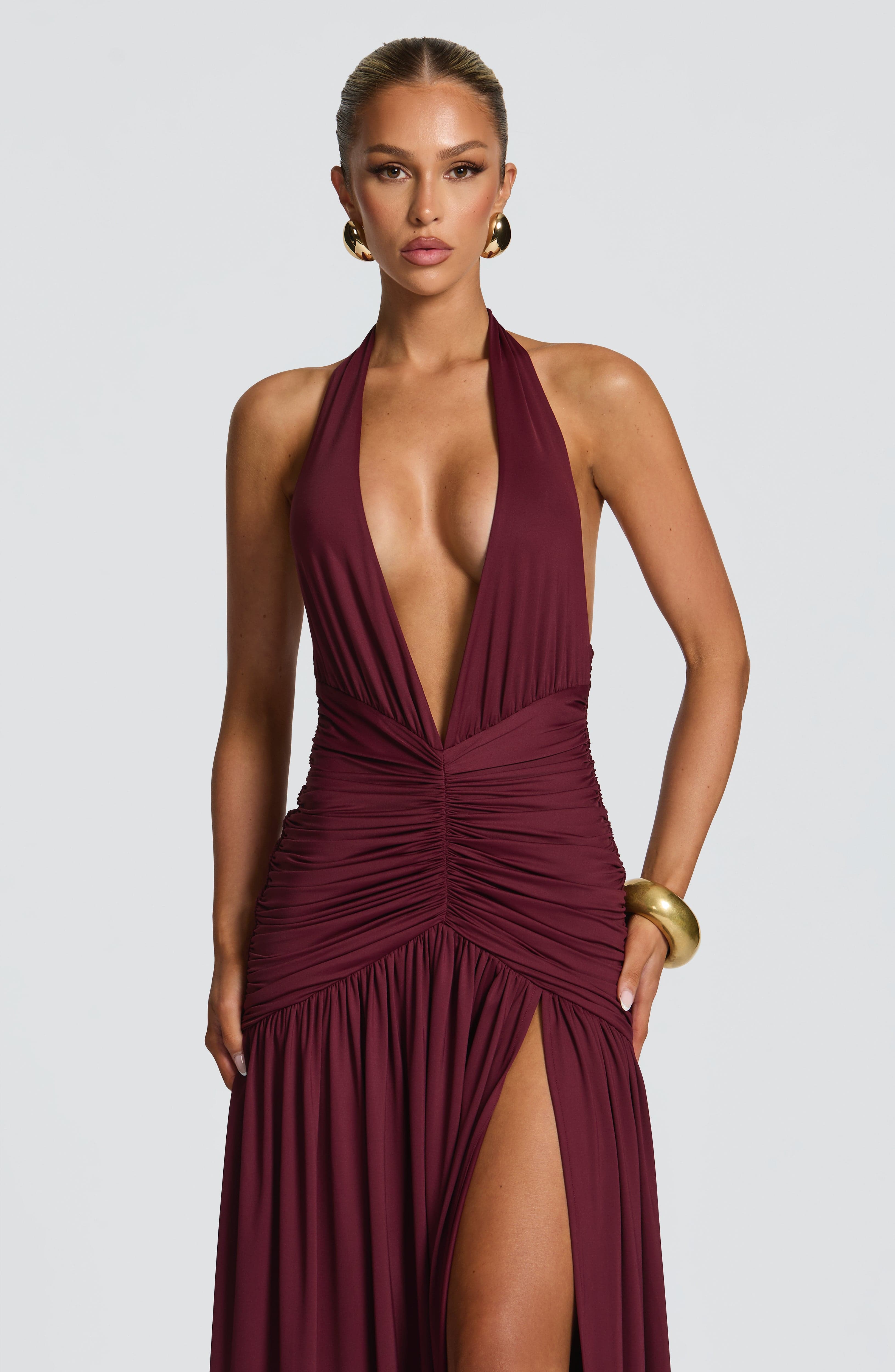 Melania Maxi Dress - Cherry Lacquer Dress Babyboo Fashion Premium Exclusive Design