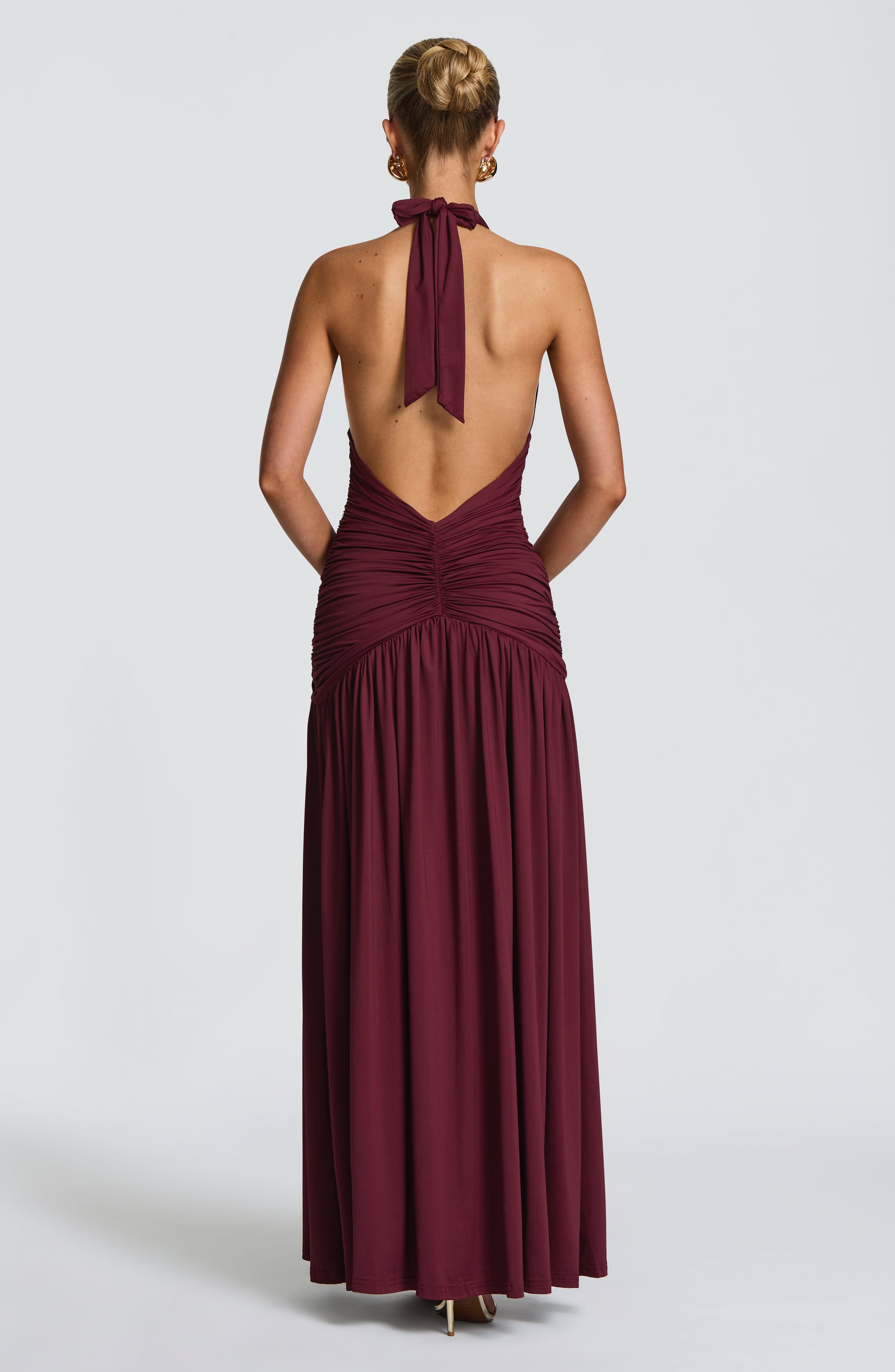 Melania Maxi Dress - Cherry Lacquer Dress Babyboo Fashion Premium Exclusive Design