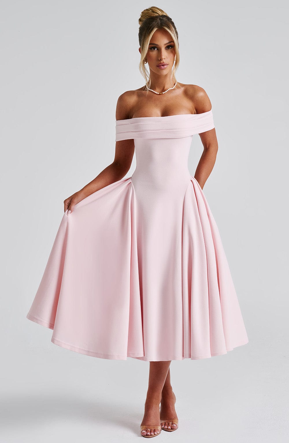 Miranda Midi Dress - Blush Dress Babyboo Fashion Premium Exclusive Design