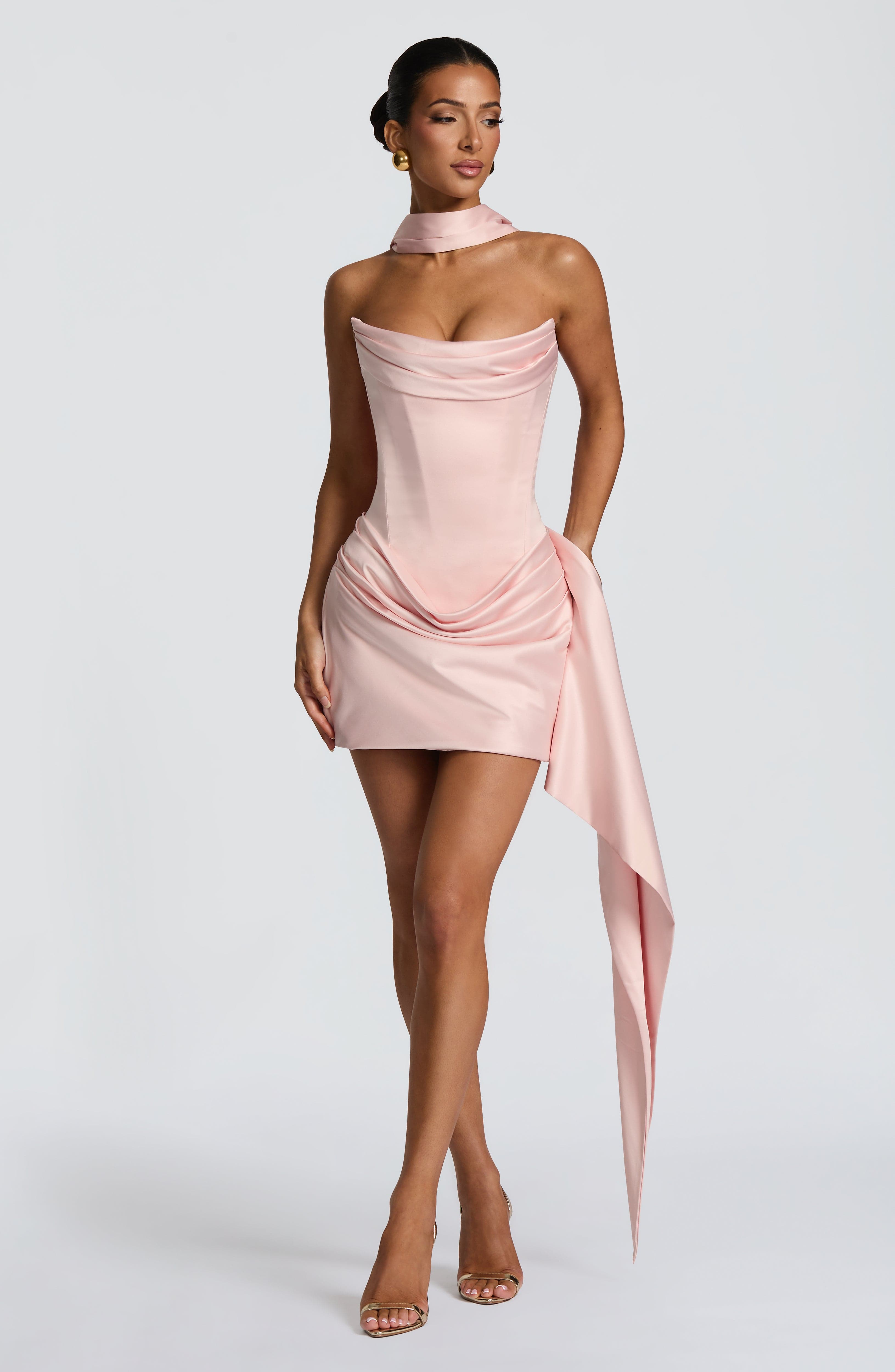 Mona Mini Dress - Blush Dress Babyboo Fashion Premium Exclusive Design