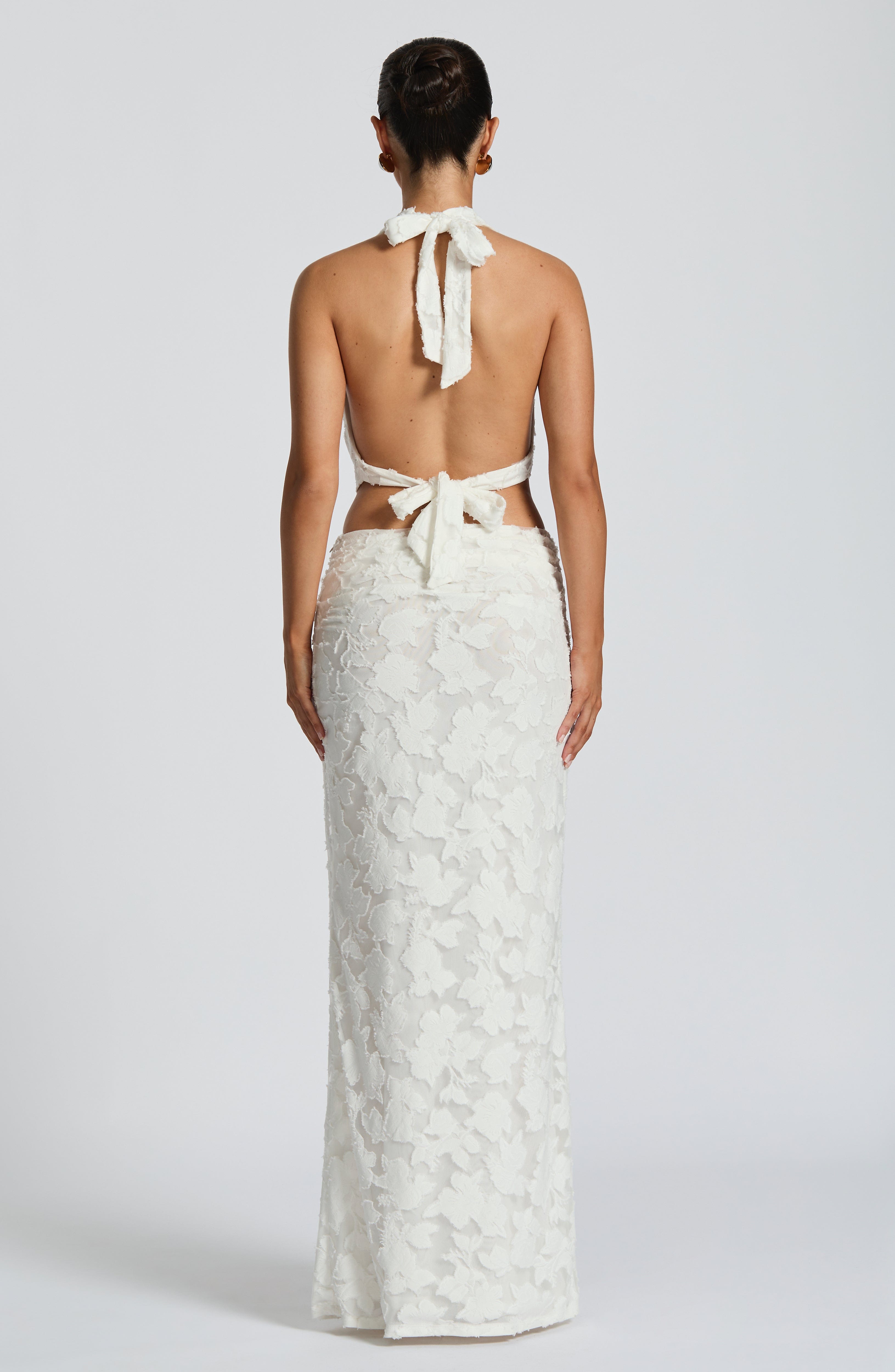 Myra Maxi Skirt - Ivory Skirt Babyboo Fashion Premium Exclusive Design