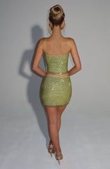 Nila Mini Skirt - Olive Skirt Babyboo Fashion Premium Exclusive Design