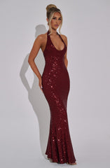 Odette Maxi Dress - Wine Dress Babyboo Fashion Premium Exclusive Design