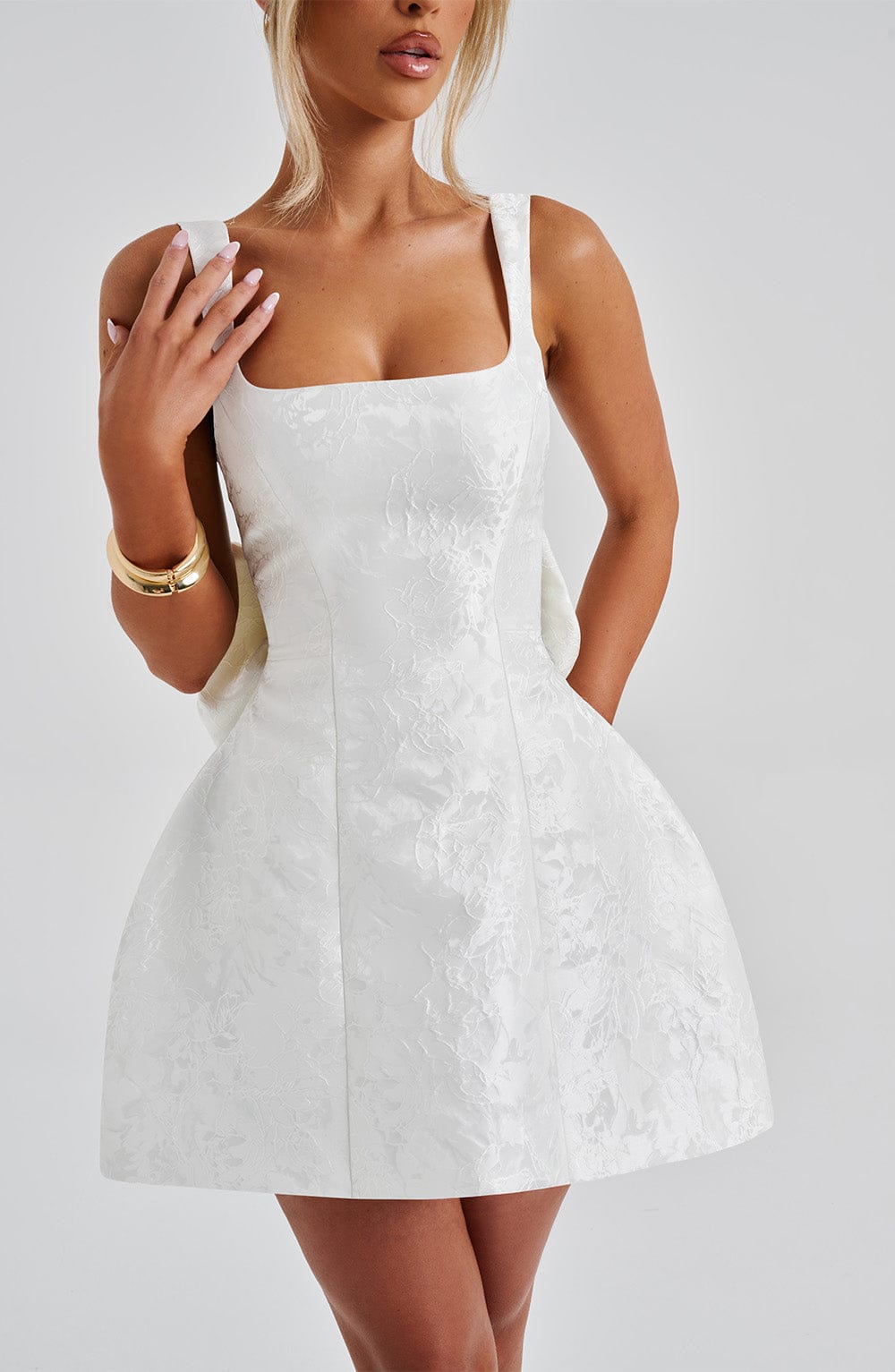 Orla Mini Dress - Ivory Dress Babyboo Fashion Premium Exclusive Design