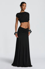 Paige Maxi Skirt - Black Skirt Babyboo Fashion Premium Exclusive Design
