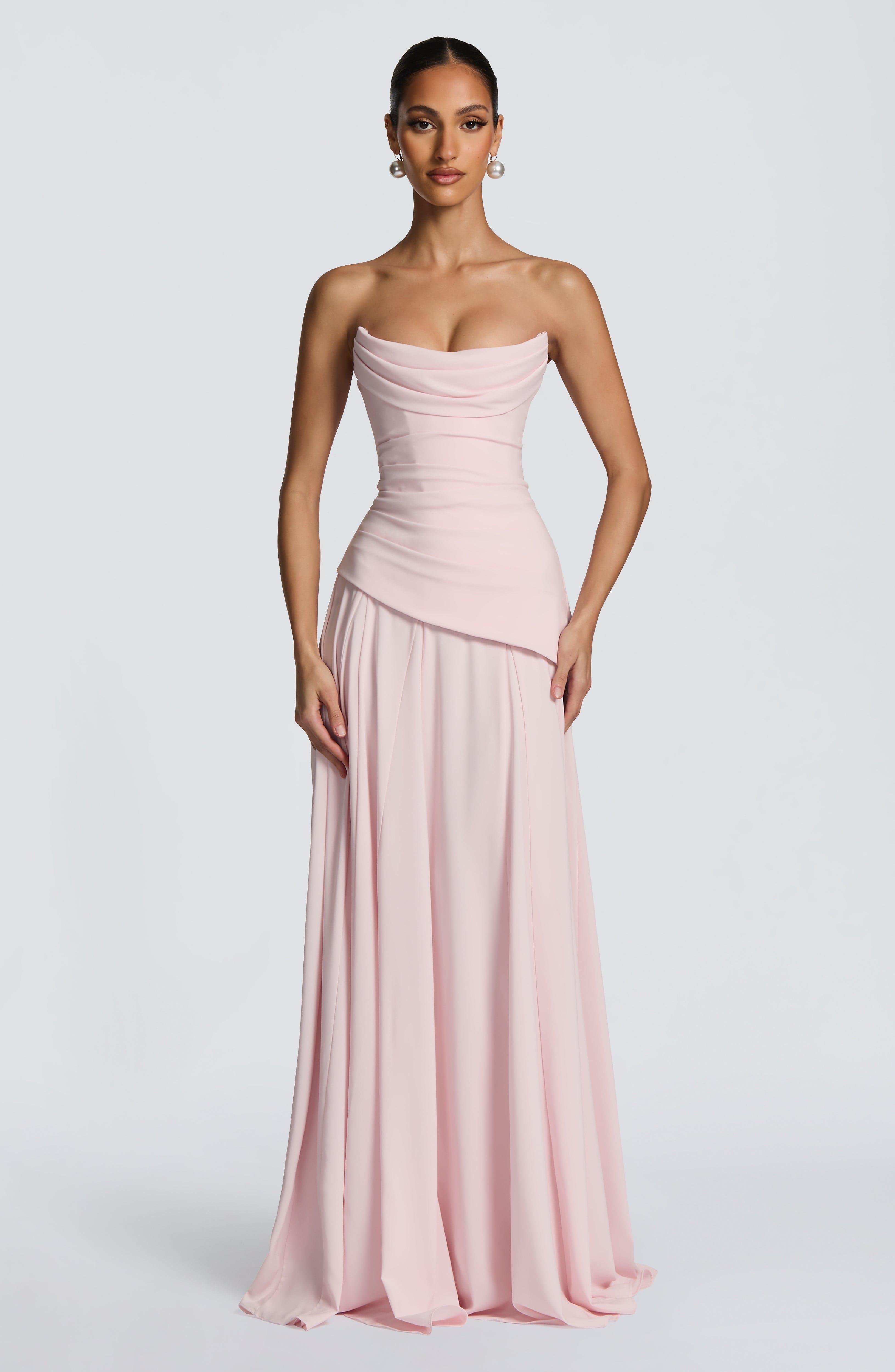 Patricia Maxi Dress - Blush Dress Babyboo Fashion Premium Exclusive Design