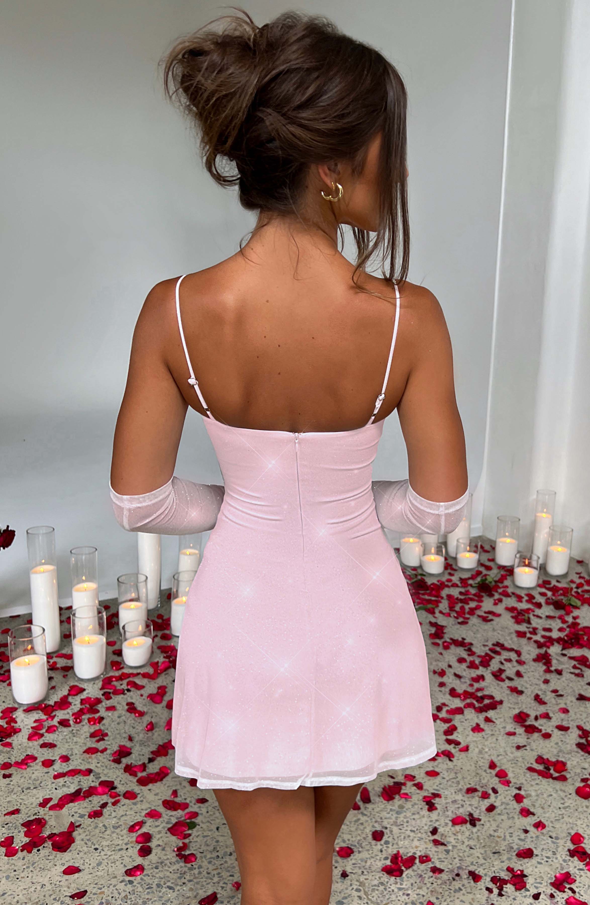 Pixie Mini Dress - Pink Sparkle Dress Babyboo Fashion Premium Exclusive Design