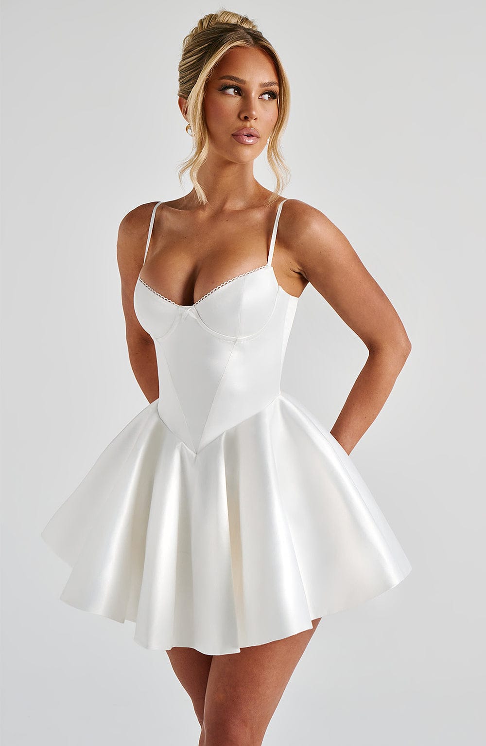 Poppy Mini Dress - Ivory Dress Babyboo Fashion Premium Exclusive Design