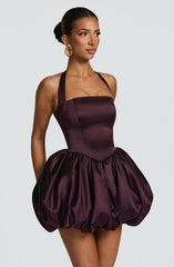 Prudence Mini Dress - Plum Dress Babyboo Fashion Premium Exclusive Design