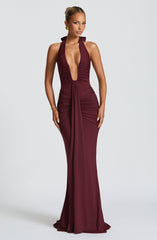 Rosetta Maxi Dress - Cherry Lacquer Dress Babyboo Fashion Premium Exclusive Design