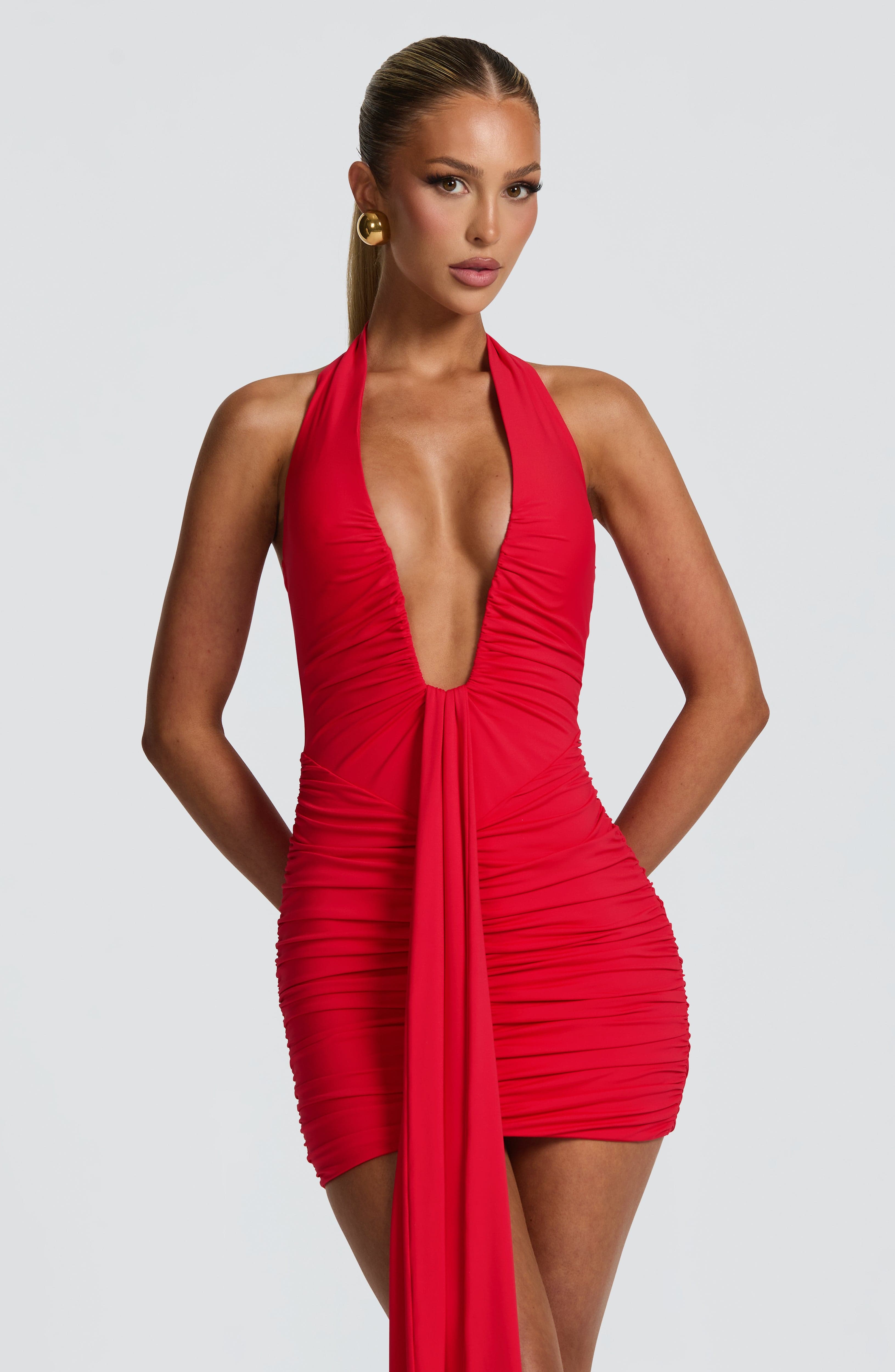 Rosetta Mini Dress - Red Dress Babyboo Fashion Premium Exclusive Design
