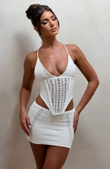 Selma Mini Skirt - White Skirt Babyboo Fashion Premium Exclusive Design