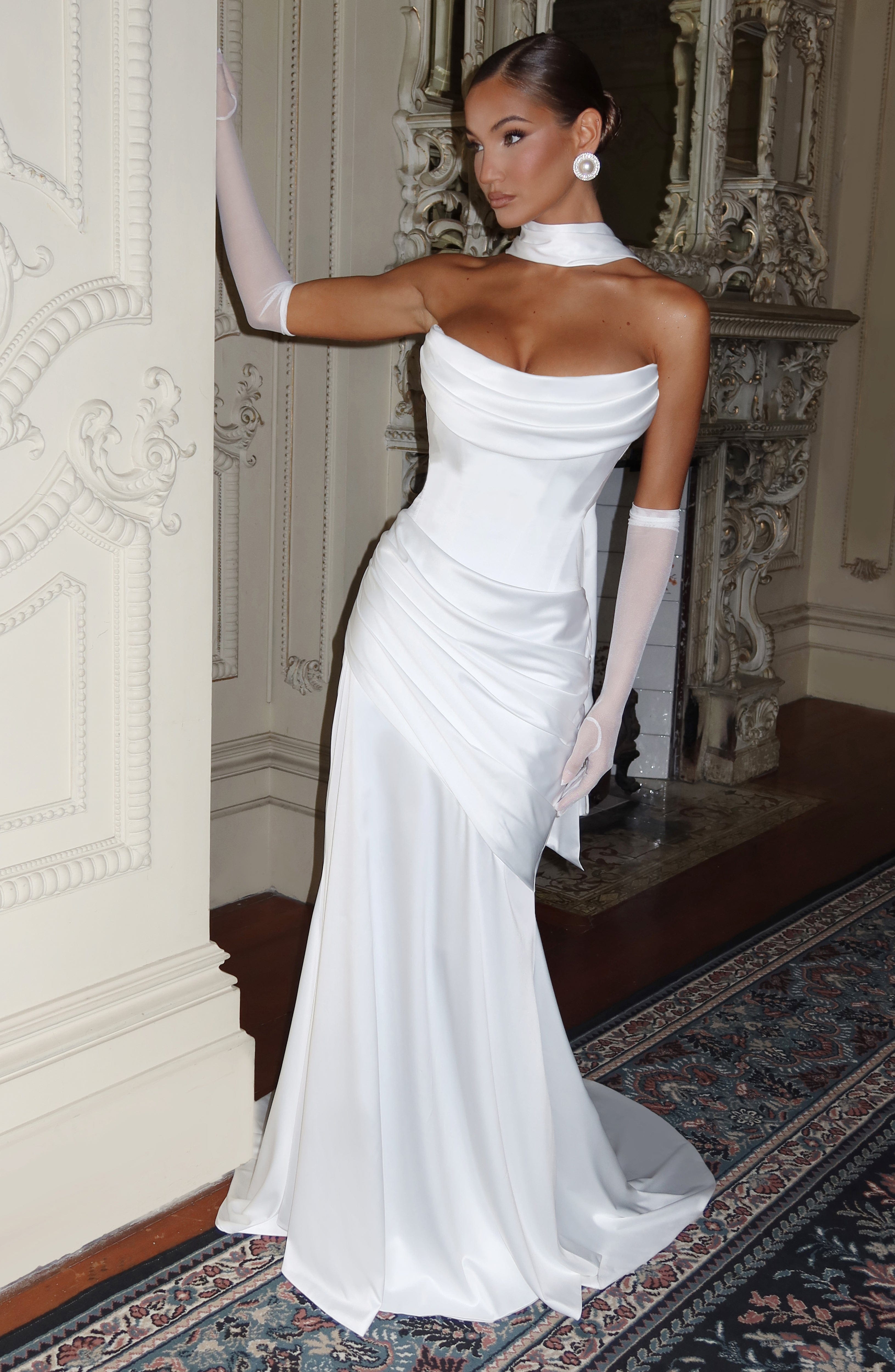 Sybil Scarf - Ivory Accessories ONE SIZE Babyboo Fashion Premium Exclusive Design