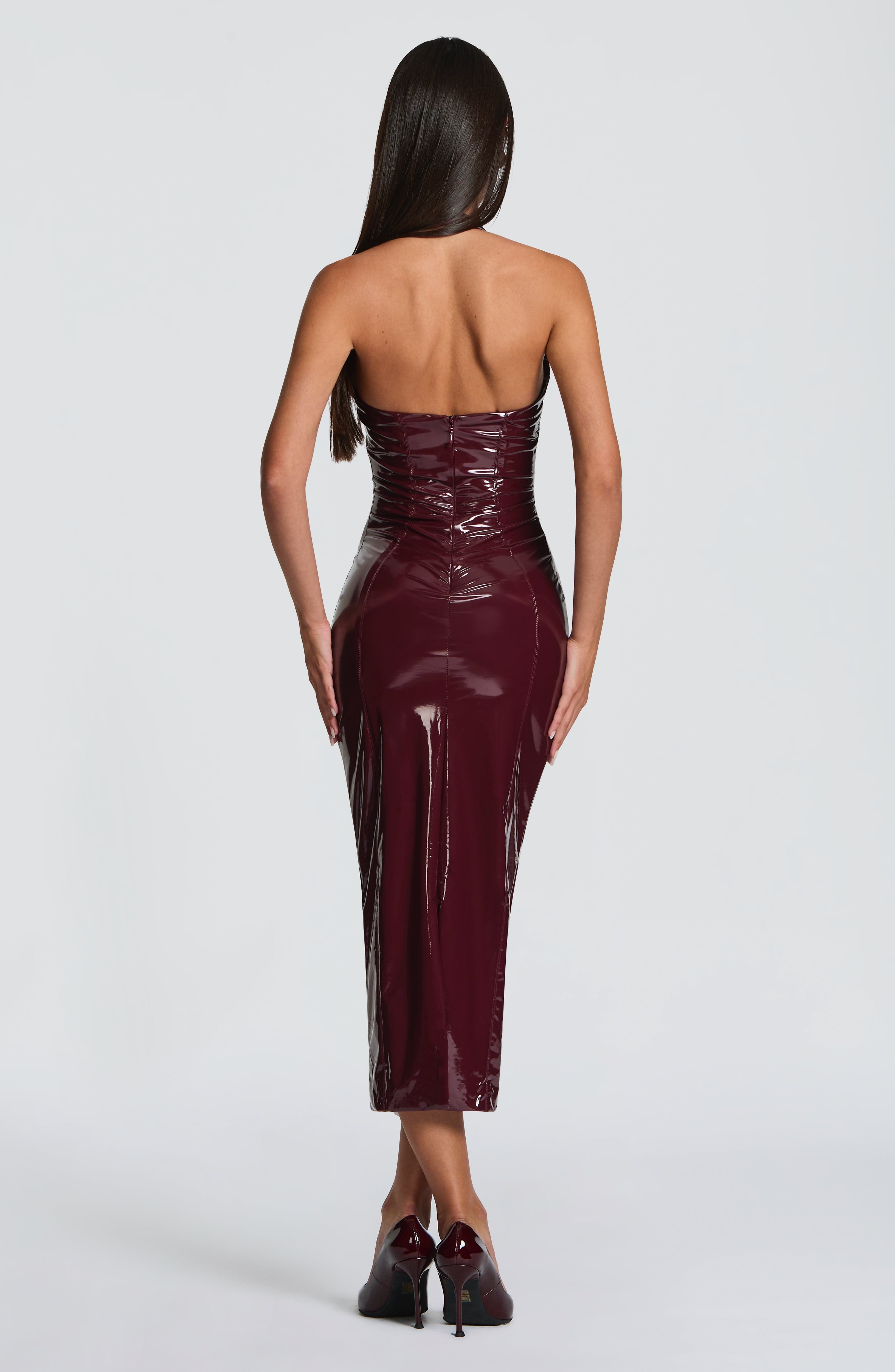 Violette Midi Dress - Cherry Lacquer Dress Babyboo Fashion Premium Exclusive Design