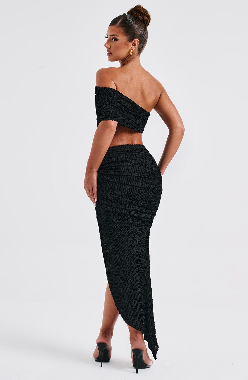 Zina Midi Skirt - Black Skirt Babyboo Fashion Premium Exclusive Design
